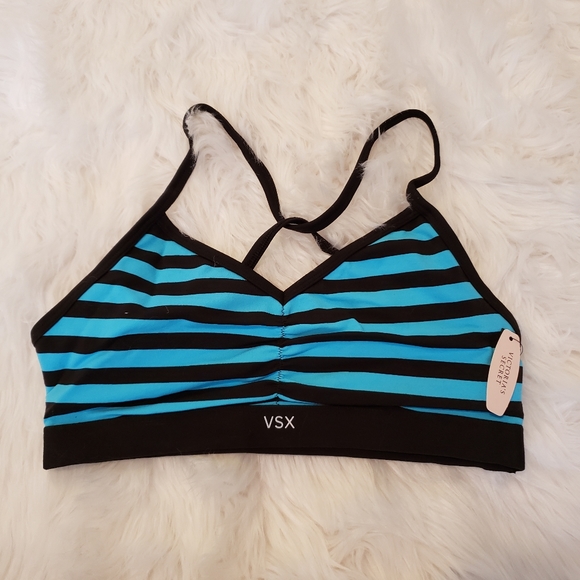 Victoria's Secret Other - Victoria's Secret Sports Bra Blue/Black Small